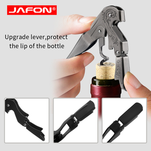 Hot bán Waiter <span class=keywords><strong>corkscrew</strong></span> Cá nhân hoá thép không gỉ tùy chỉnh laser logo rượu vang đỏ mở chai đôi bản lề mở rượu vang - Product Image 3