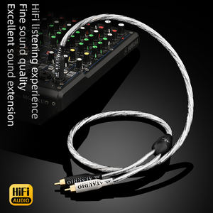 ATAUDIO Hifi 6,5mm <span class=keywords><strong>Jack</strong></span> a Dual <span class=keywords><strong>RCA</strong></span> macho a macho <span class=keywords><strong>Cable</strong></span> divisor con cobre puro chapado en oro Enchufe OCC Núcleo plateado - Product Image 4