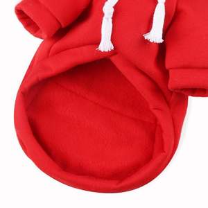 2024 baru musim gugur musim dingin dapat disesuaikan XS bulu domba hewan peliharaan Hoodie pola Solid pakaian anjing kucing aplikasi Halloween empat kaki tetap hangat - Product Image 3