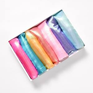 Tela láser <span class=keywords><strong>de</strong></span> color gasa <span class=keywords><strong>de</strong></span> cristal plana colorida tela <span class=keywords><strong>de</strong></span> red gasa <span class=keywords><strong>de</strong></span> seda brillante escenario traje joyería tela - Product Image 1