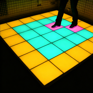 Dalles de sol interactives LED 3D pour enfants, couleurs RGB vives, sensibles à la pression, sol sensoriel liquide, gel encastré, IP65 - Product Image 5