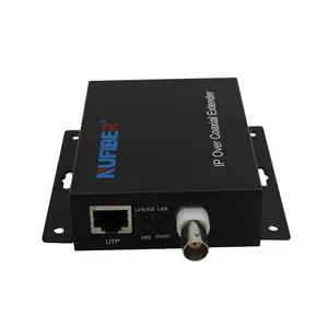 OEM 10/100M Ethernet over Coax Extender 1.5km 10/100Base-T RJ45 to BNC Port Converter for CCTV