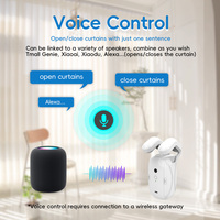 Moteur de rideau électrique intelligent moderne compatible Alexa Google Home, application ZigBee Tuya, en matériau PC sûr pour fenêtres coulissantes