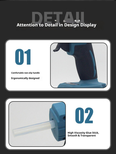 Pin lithium có thể sạc lại công suất cao súng keo nóng chảy dụng cụ gia đình không dây tự làm - Product Image 5