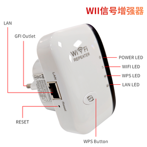 Mini amplificateur de signal sans fil RP903-S, répéteur WiFi, vitesse jusqu'à WiFi-4, antenne intégrée, 1 port LAN - Product Image 4