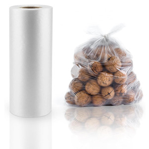 ถุงพลาสติกใสแบบมีก้นข้าง ขนาด 12" x 20" สำหรับบรรจุผลไม้ ผัก อาหาร ใช้ในครัว สำนักงาน ร้านค้า และบ้าน จำนวน 350 ถุงต่อม้วน (1 ม้วน) - Product Image 1