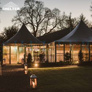 Carpa de Pagoda de fiesta grande con marco de aluminio, carpa para eventos, carpas de Iglesia blancas, carpa de PVC de 500 plazas para exteriores - Product Image 4