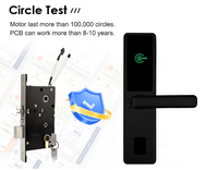Cerradura Electrónica Antirrobo para Puerta de Hotel con Tarjeta Inteligente RFID y Sistema de Control de Acceso con Llave y Software para la Seguridad de Habitaciones de Hotel