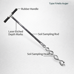 Sonde de sol ultra-résistante, portable et légère, antirouille, avec poignée en T pour l'aération et l'échantillonnage du sol des pelouses - Product Image 5