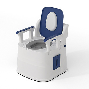 Silla de inodoro barata OLF Silla de inodoro manual con orinal para ancianos - Product Image 2