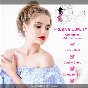Tela transparente para mujer, ropa adhesiva Invisible, cinta de lencería con dispensador para sujetador, ropa, vestido - Product Image 4