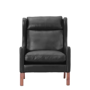 Chất Lượng Cao Gỗ Óc Chó <span class=keywords><strong>Borge</strong></span> <span class=keywords><strong>Mogensen</strong></span> Ghế Sofa Màu Đen Bộ Đồ Nội Thất Da Ghế Sofa - Product Image 2