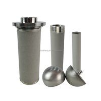 Cartouche filtrante en acier inoxydable 304/316, filtre à poudre fritté lavable, élément filtrant industriel pour la filtration chimique