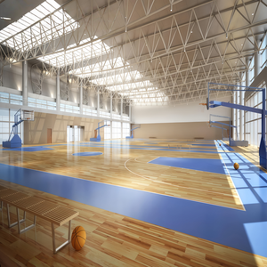Bâtiment de terrain de basketball en structure métallique, gymnase intérieur à portée libre, salle multisports scolaire, conception personnalisée - Product Image 1