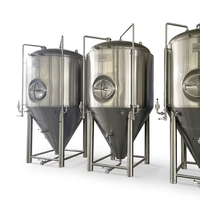 Cuve de Fermentation Conique Personnalisable de Haute Qualité 2000L en Acier Inoxydable 304 de Qualité Alimentaire, Fermenteur Pressurisé pour Brasserie