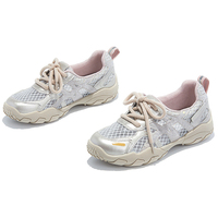 Chaussures tendance en cuir de style coréen pour femmes, printemps-été, respirantes, confortables, amortissantes, légères et durables