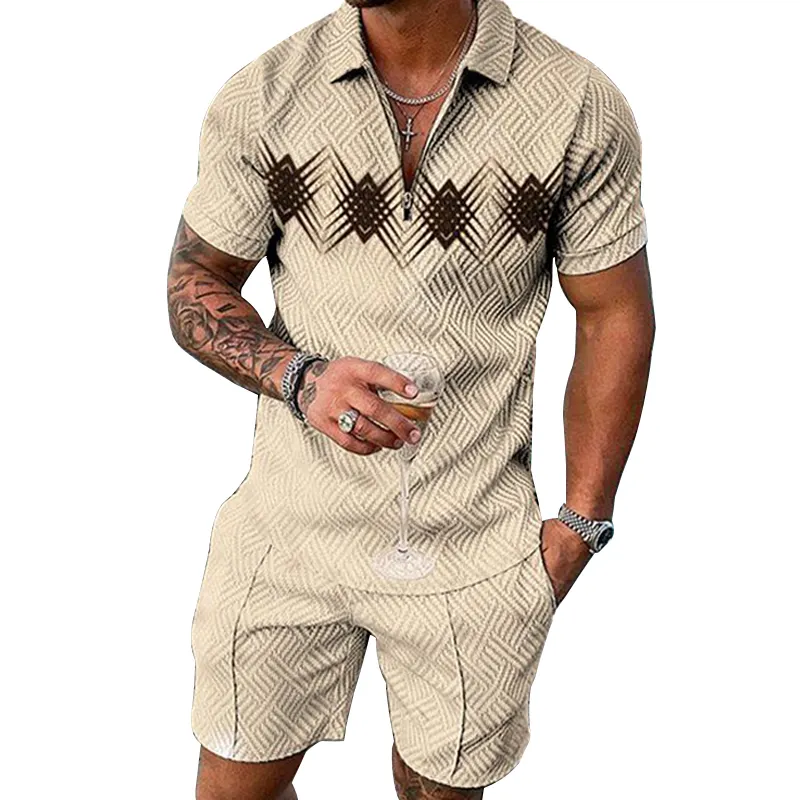 Custom germany mens short summer track suit sets branded sport men's tracksuit cotton baggy track suits for men
