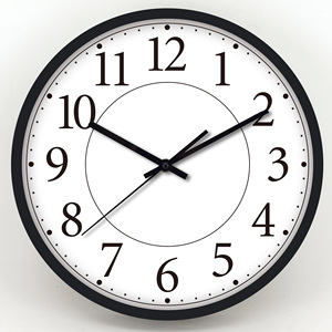 Simple Style <b>Plastic</b> Quartz Wall Clock Round with Custom logo Easy to Read for Living Room Office School Home Decoration - Product Image 1