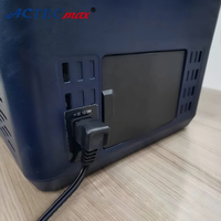 Mini-réfrigérateur compact pour voiture à zone unique 12L, 12V 24V, avec batterie au lithium intégrée, portable sans fil pour les voyages et la route