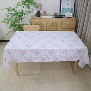 Elegante Tovaglia Rettangolare Bianca con Bordo in Pizzo, Resistente e Decorata con Motivi Floreali <span class=keywords><strong>per</strong></span> Banchetti - Product Image 3