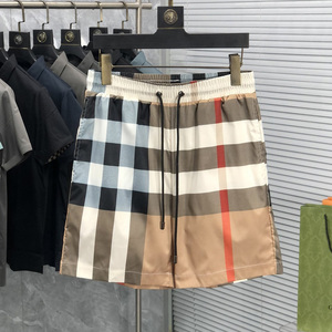 Pantalones Cortos de Diseñador para Hombre, Ropa de Marca de Alta Calidad, Pantalones Cortos de Playa Color Caqui para Hombre, Moda Burberry al por Mayor - Product Image 1