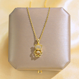 Collier délicat en acier inoxydable plaqué or 18 carats avec pendentif en forme de cœur <span class=keywords><strong>ECG</strong></span> et lettre, hypoallergénique, avec des ailes, pour femmes, cadeau - Product Image 6
