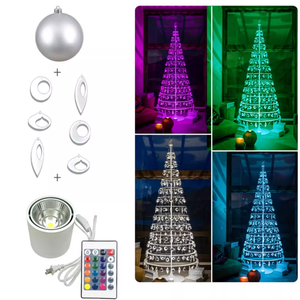 <span class=keywords><strong>Sapin</strong></span> <span class=keywords><strong>de</strong></span> Noël en spirale rotatif avec lumière LED, 2 m, <span class=keywords><strong>sapin</strong></span> <span class=keywords><strong>de</strong></span> Noël moderne en métal avec étoile sur le dessus pour la décoration <span class=keywords><strong>de</strong></span> la maison, des fêtes et des fenêtres - Product Image 5