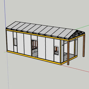 Pod modulaire chambre isolée paquet plat extérieur bois SIPs préfabriqué maison petit <span class=keywords><strong>jardin</strong></span> bureau durable préfabriqué petite maison <span class=keywords><strong>Kit</strong></span> - Product Image 5
