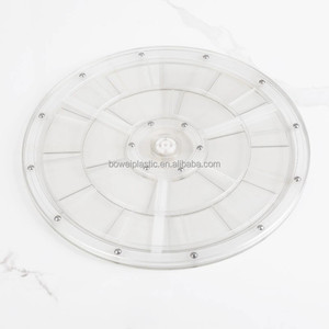 12inch Plastic Rotating Lazy Susan Turntable Kitchen Base Organizer Turn Dining Table Round Spice Rack Rolling Display Rack
