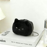 Pendentif en peluche chat Xiaohongshu style Tofu Moelleux et Mignon, motif visage de chat, jouet créatif et adorable, porte-clés dessin animé 10cm unisexe