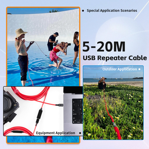Cable de Extensión <span class=keywords><strong>USB</strong></span> Activo de Larga Distancia <span class=keywords><strong>3.2</strong></span> <span class=keywords><strong>Gen</strong></span> <span class=keywords><strong>1</strong></span> con Repetidor, Baja Latencia, Alta Flexibilidad, Cable de Conexión de Grado Industrial para Cámara - Product Image 5