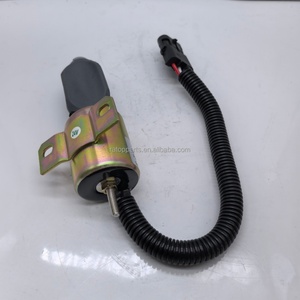 โซลินอยด์วาล์วหยุดเครื่องยนต์ 24V รุ่น 332/J5060 716-30091 วาล์วปิดเครื่อง สำหรับอะไหล่รถขุด JS180 JS220 JS240 - Product Image 3