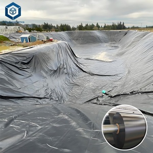 Géomembrane HDPE lisse pour piscines agricoles en Indonésie, noire, pour l'élevage de poissons - Product Image 5