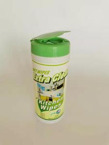 Lingettes de cuisine humides magiques au parfum doux en gros Emballage biodégradable écologique dans des bidons en polyester de 80 pièces Échantillon gratuit - Product Image 2