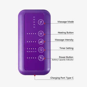 Drahtlose Luftkompressionsbein-Waden massage gerät mit Wärme und 5 Luftdruck für die Bein zirkulation - Product Image 6