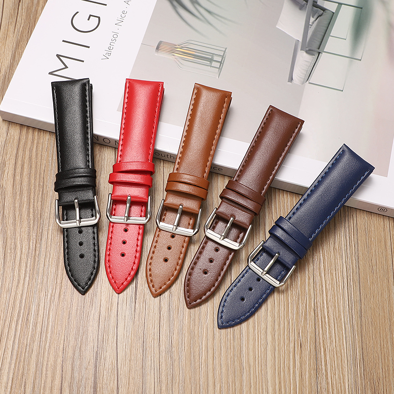 Direct Sale Genuine Leather CHARM Watch Strap Needle Plain Patterns Pin Buckle Six Colors Available for GT23 for