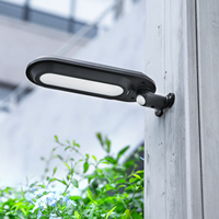 Lampe solaire à détecteur de mouvement PIR LED pour extérieur, étanche, alimentée par l'énergie solaire, pour sécurité nocturne et urgences, à fixer au mur ou au jardin