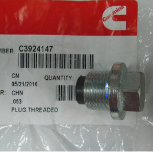 จุกถ่ายน้ำมันเครื่องดีเซล Dongfeng Cummins รุ่น 3924147 แบบแม่เหล็ก พร้อมปะเก็น สำหรับเครื่องกำเนิดไฟฟ้าและรถขุด - Product Image 2