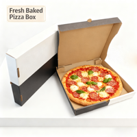 SP3579 Caja de Pizza Desechable Corrugada con Laminación Mate Ecológica, Personalizable con Logotipo, de Alta Calidad y Grado Alimenticio, para Alimentos Seguros