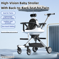 Nouveau modèle de chaise poussoir de haute qualité pliable double poussette de voyage pour bébé vente en gros de Chine pour les bébés et les tout-petits
