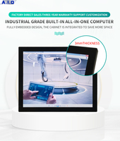 Personnalisation vente en gros 19 pouces Ture panneau plat robuste étanche écran tactile capacitif moniteur industriel à écran tactile intégré