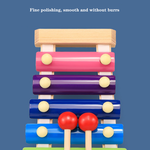 Hoja de xilófono de octava de madera de 8 escalas, mejora la semana de estudio, instrumentos de percusión, rompecabezas de música para niños, juguete Unisex - Product Image 5