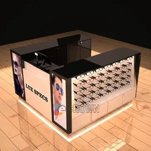 Factory sunglass Multi-purpose Floor cabinet Metal Display kiosk For mall kiosk OEM