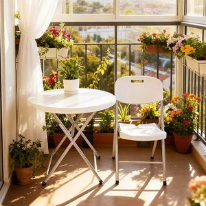 Klappbarer Outdoor-Stuhl für Camping, Partys und Veranstaltungen, Gartenstuhl aus Kunststoff, Terrassenhocker, Salon de <span class=keywords><strong>Jardin</strong></span> Esszimmerstühle - Product Image 1