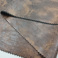 Cuir PU souple gaufré effet peau animale, imperméable, 300 GSM, qualité usine, pour textiles de maison, vêtements, ameublement et rideaux