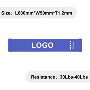 Elastic Exercise <b>Band</b> Set of 5 Resistance Levels, Latex Loop Fitness <b>Bands</b> for Home Gym, <b>Workout</b> <b>Bands</b> with Carry Bag - Product Image 6