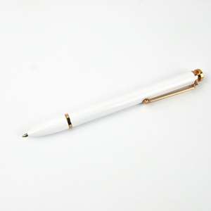 Hotel Business Gift Red White <b>Blue</b> Color Press Metal <b>Pen</b> with Gold Clip - Product Image 2