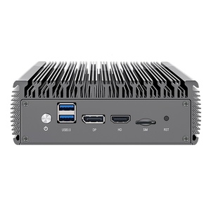 มินิพีซีแบบไร้พัดลม OEM ราคาประหยัด คอมพิวเตอร์ตัวเครื่องโลหะแบบฝัง พร้อมซีพียู Pentium N5000 Nuc สำหรับเดสก์ท็อป ระบบปฏิบัติการ Windows 11 มินิพีซีสำหรับงานอุตสาหกรรม - Product Image 2
