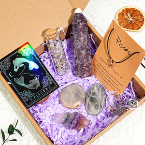 Juego de Piedras de Cristal Naturales de los 12 Signos del Zodiaco, Personalizado al por Mayor, Cristales de Sanación de Chakra Reiki, Regalos de Alta Gama para Meditación Espiritual - Product Image 2