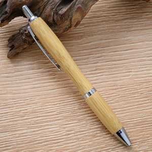 Bolígrafos Promocionales Personalizados de Fácil Escritura, Bolígrafo de Bambú con Grabado Láser Personalizado, Logotipo de Marca Impreso, Regalo - Product Image 3